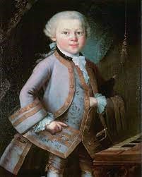 Mozart Antes dos 10 anos Mozart já compunha. Foto Wikicommons - public domain