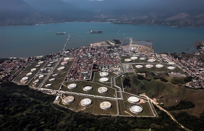 Terminal da Petrobrás em São Sebastião Tebar. Foto divulgação